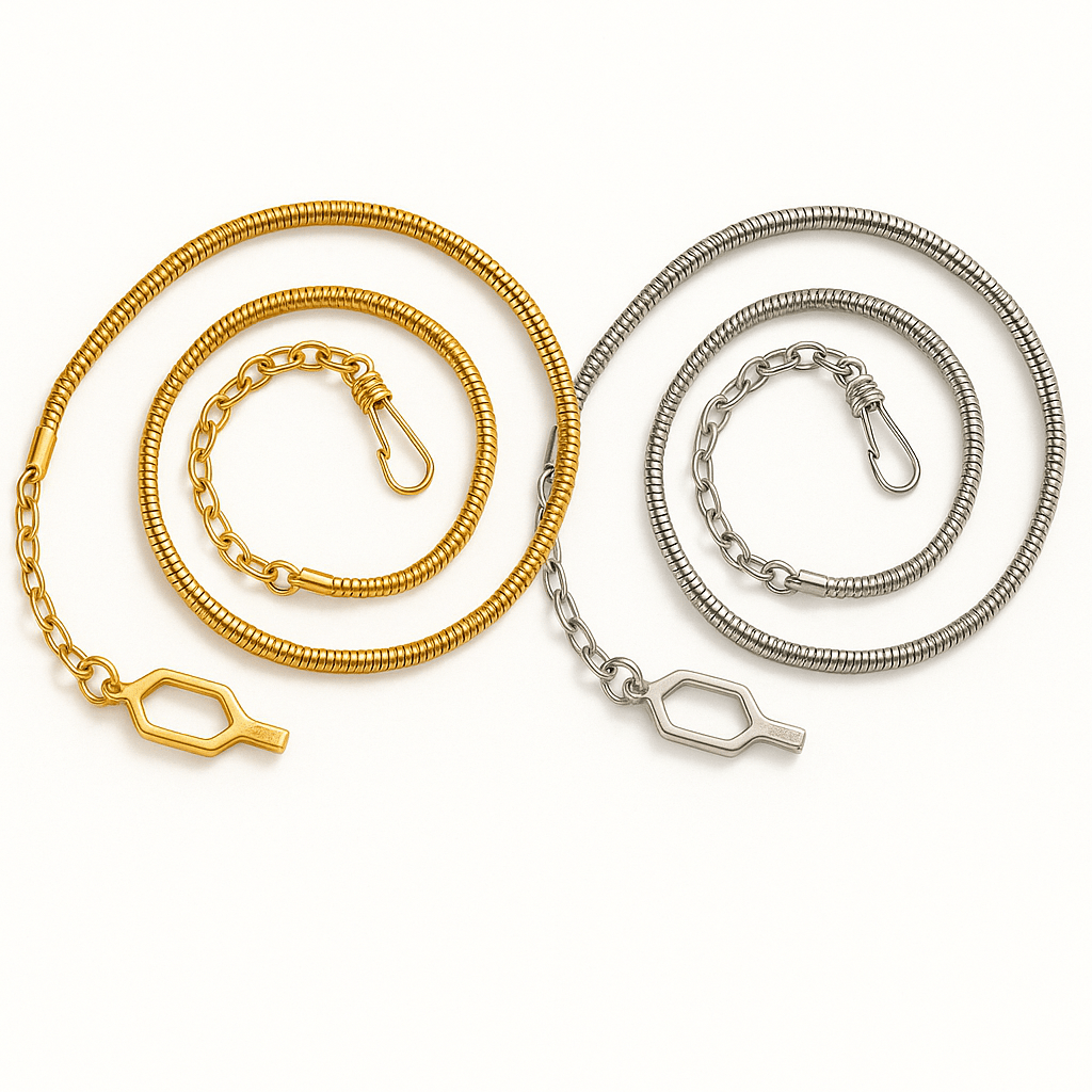 Hero's Pride Whistle Chain with Epaulette Clasp 4014 (gold or nickel) - WCUniforms