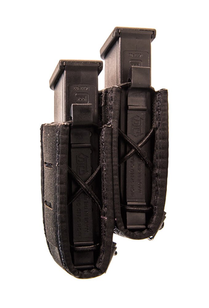 High Speed Gear Duty Staggered Double Pistol TACO Pouch U-MOUNT 41PS02 - WCUniforms