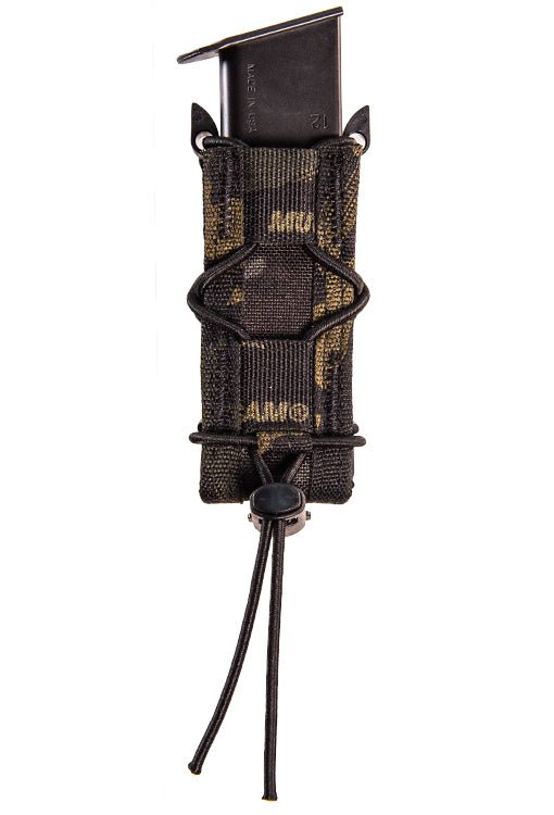 High Speed Gear Pistol TACO mag pouch in black, designed for secure, versatile carry of pistol magazines and tools.