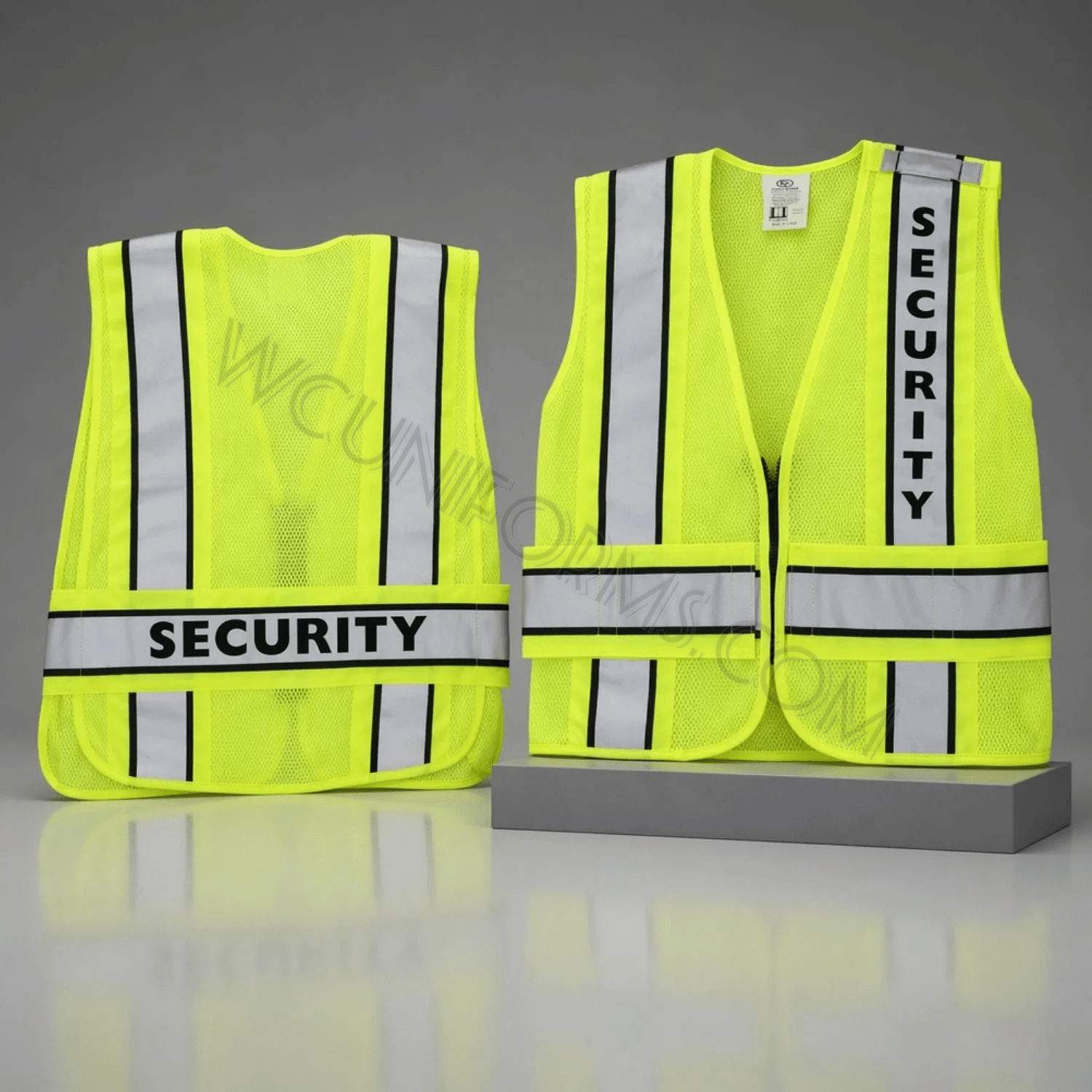 Watermarked - High-Visibility Reflective Duty Vests - Police, Traffic Control, Sheriff, Security, or Plain