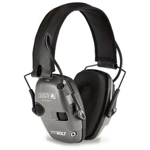 Howard Leight Impact Sport Bolt Electronic Earmuff &#8211; Gray &#8211; Gray -