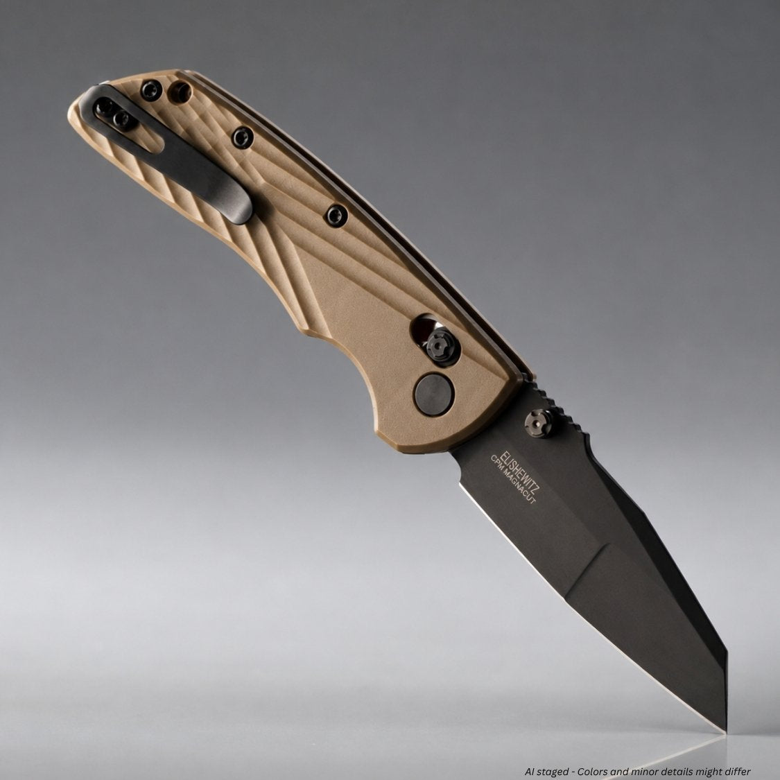 Hogue Deka® 3.25" Wharncliffe Folding Knife FDE MagnaCut 24367 - WCUniforms