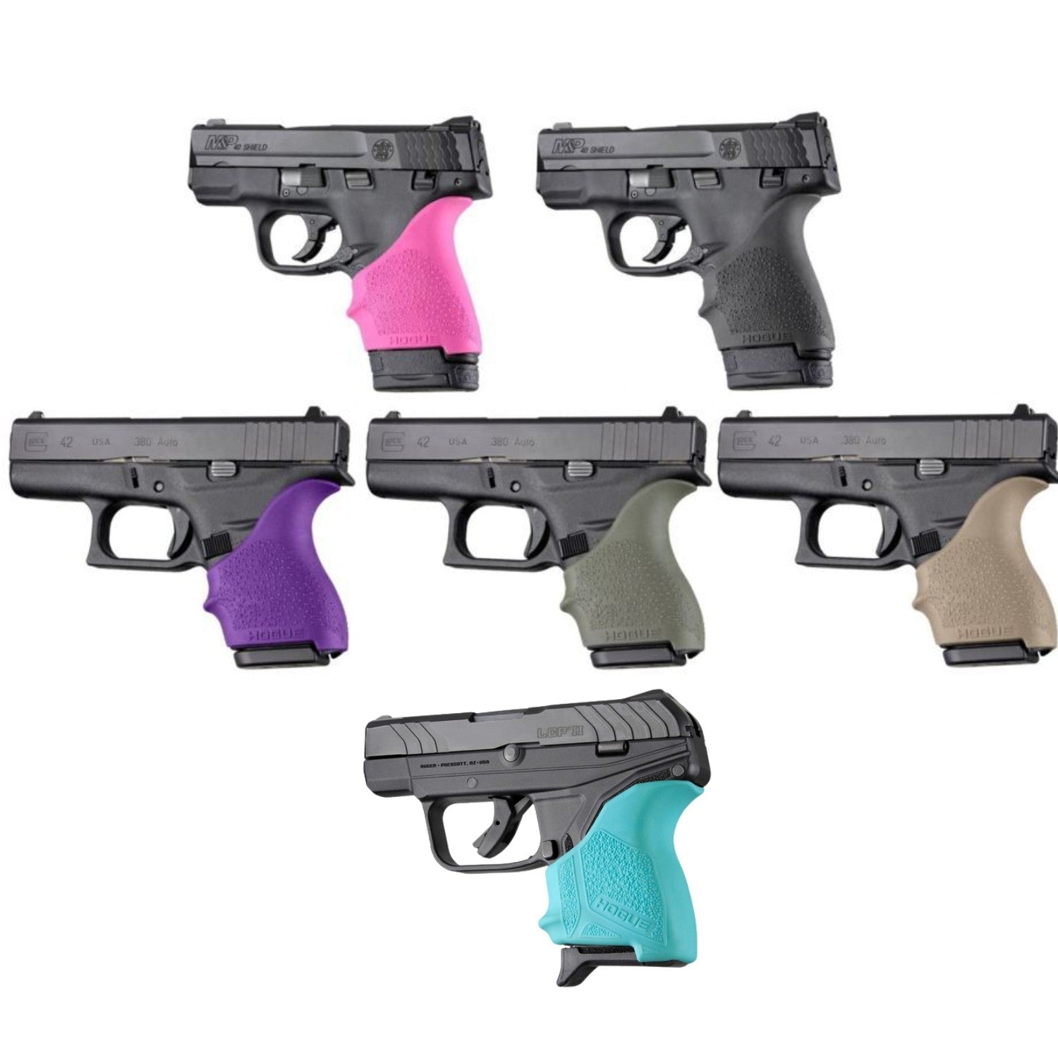 Hogue Handall® Beavertail Grip Sleeve for S&W, Taurus, Glocks, Rugers, Sigs, and Kahr - WCUniforms