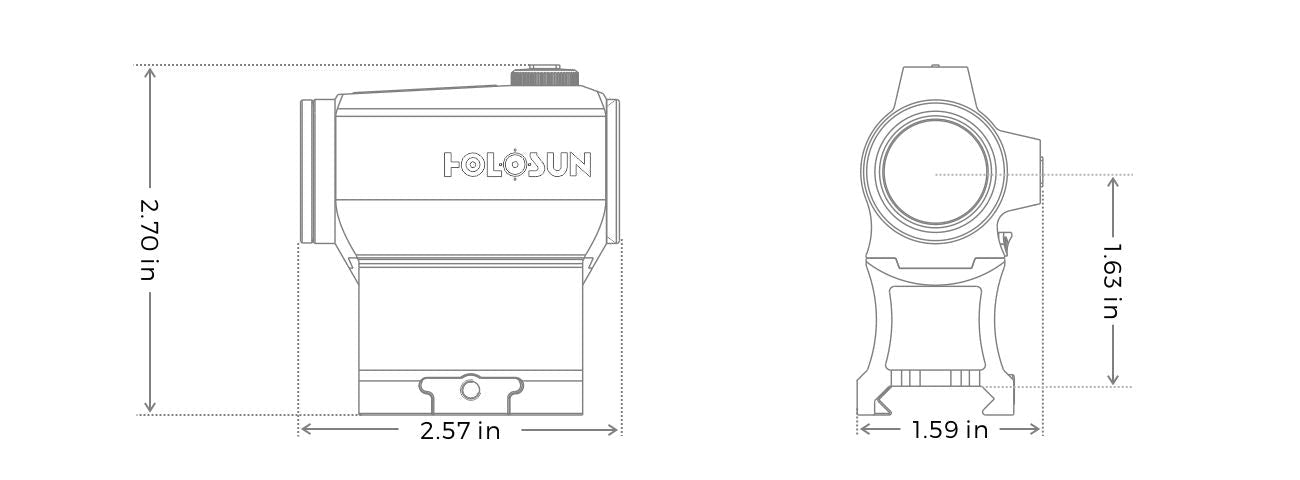 Holosun HS403C Micro Sight - WCUniforms