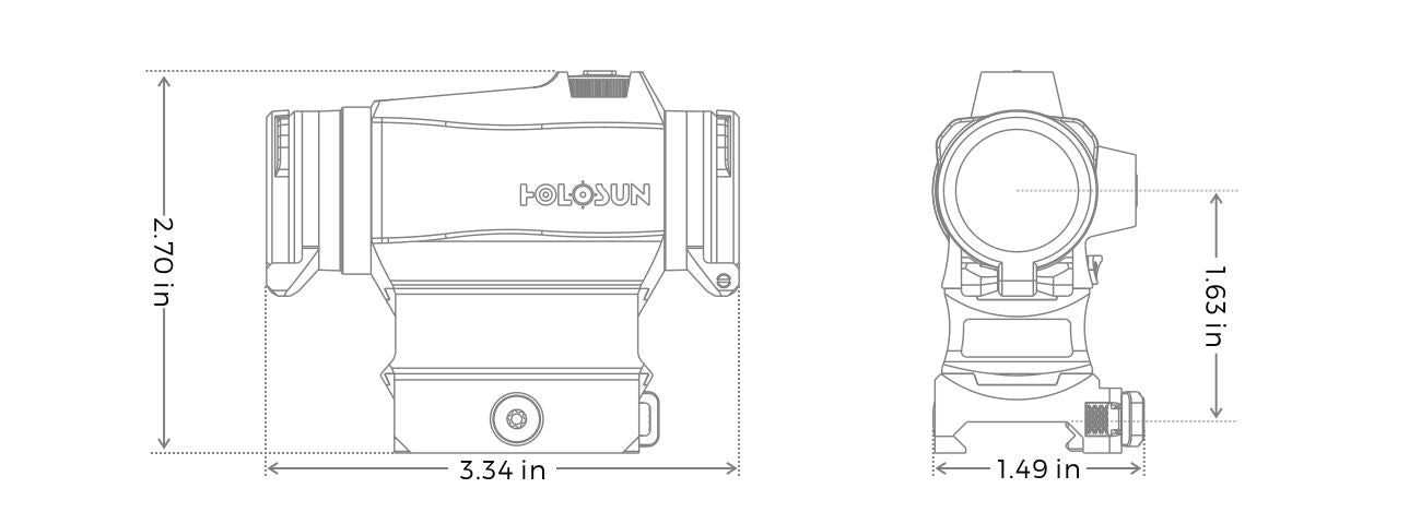 Holosun HS515CM Micro Sight - WCUniforms
