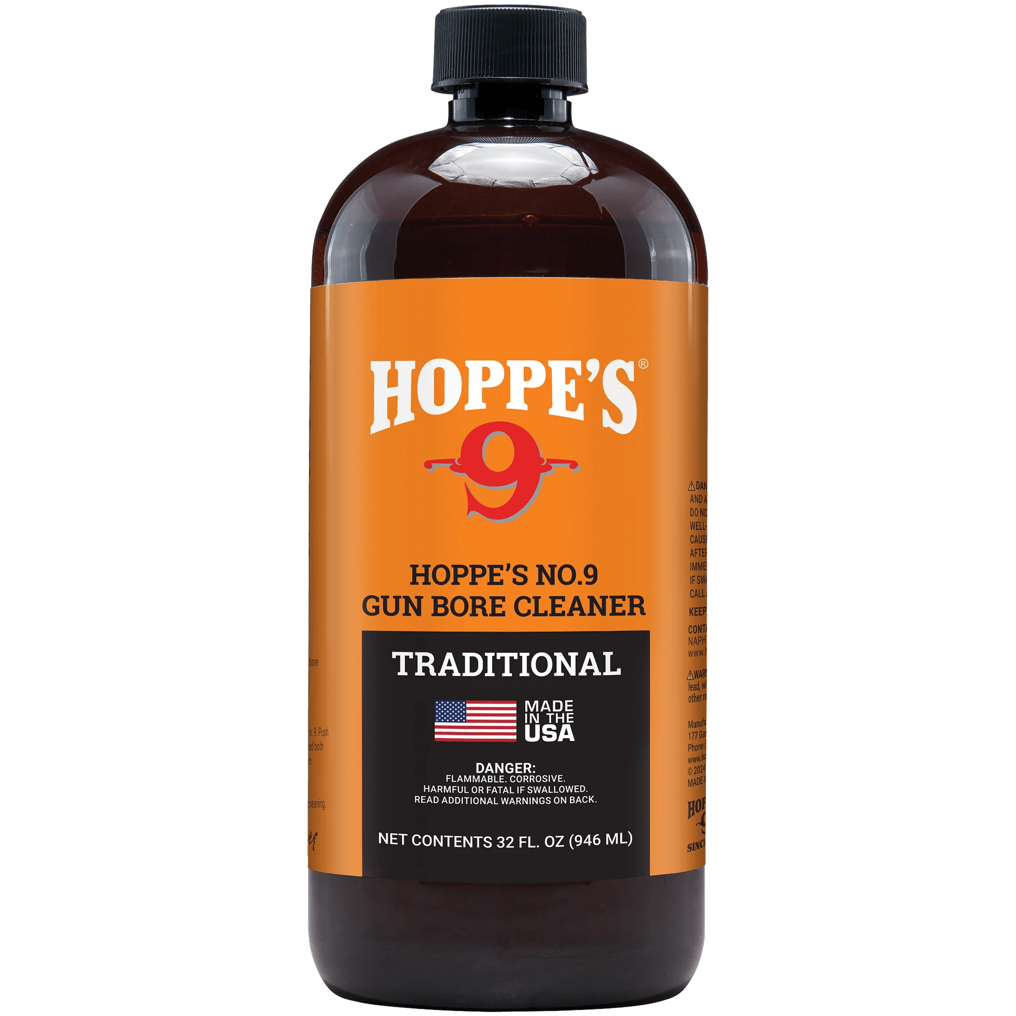 Hoppe's No. 9 Gun Bore Cleaner Liquid or Aerosol 2oz, 5oz, 1 Pint, or 1QT - WCUniforms