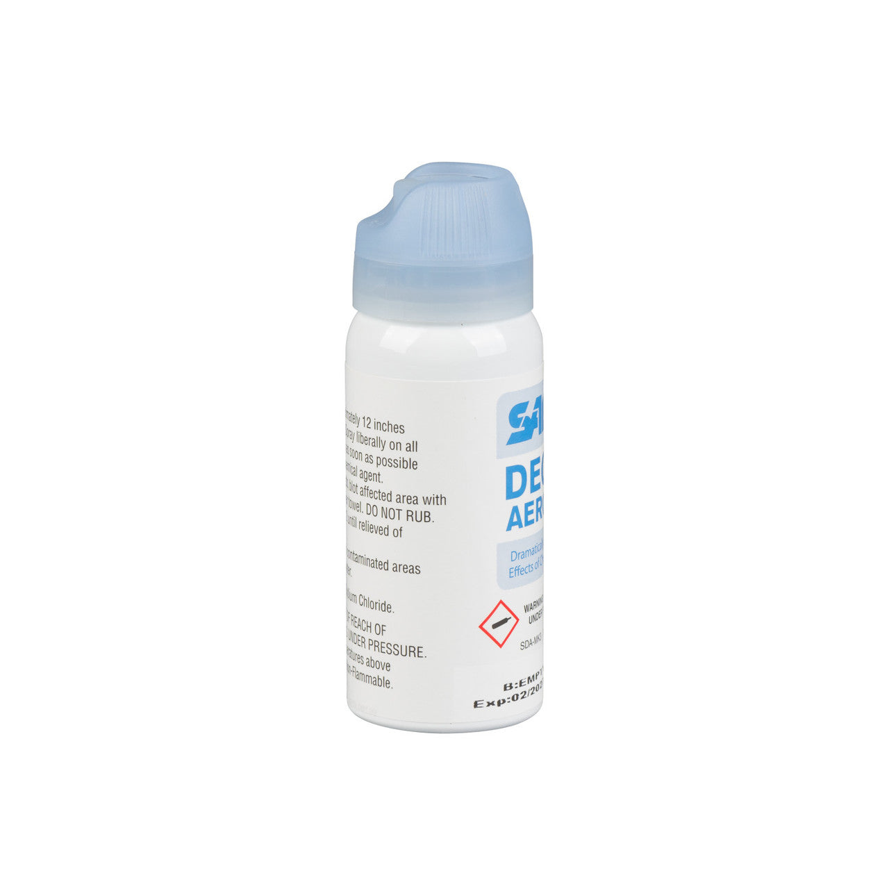 SAF DECAEROS aerosol can on a white background