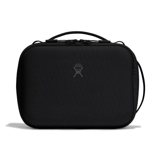 Hydro Flask 5 L Carry Out Lunch Box in sleek black, featuring a sturdy design and convenient handle for easy transport.