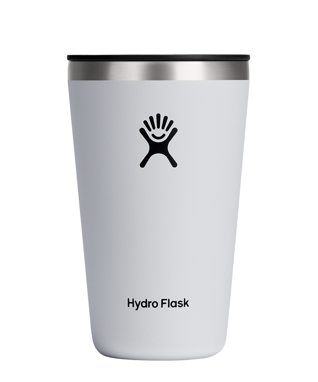 Hydro Flask All Around Insulated Tumbler in light gray, perfect for keeping drinks cold or hot for hours.