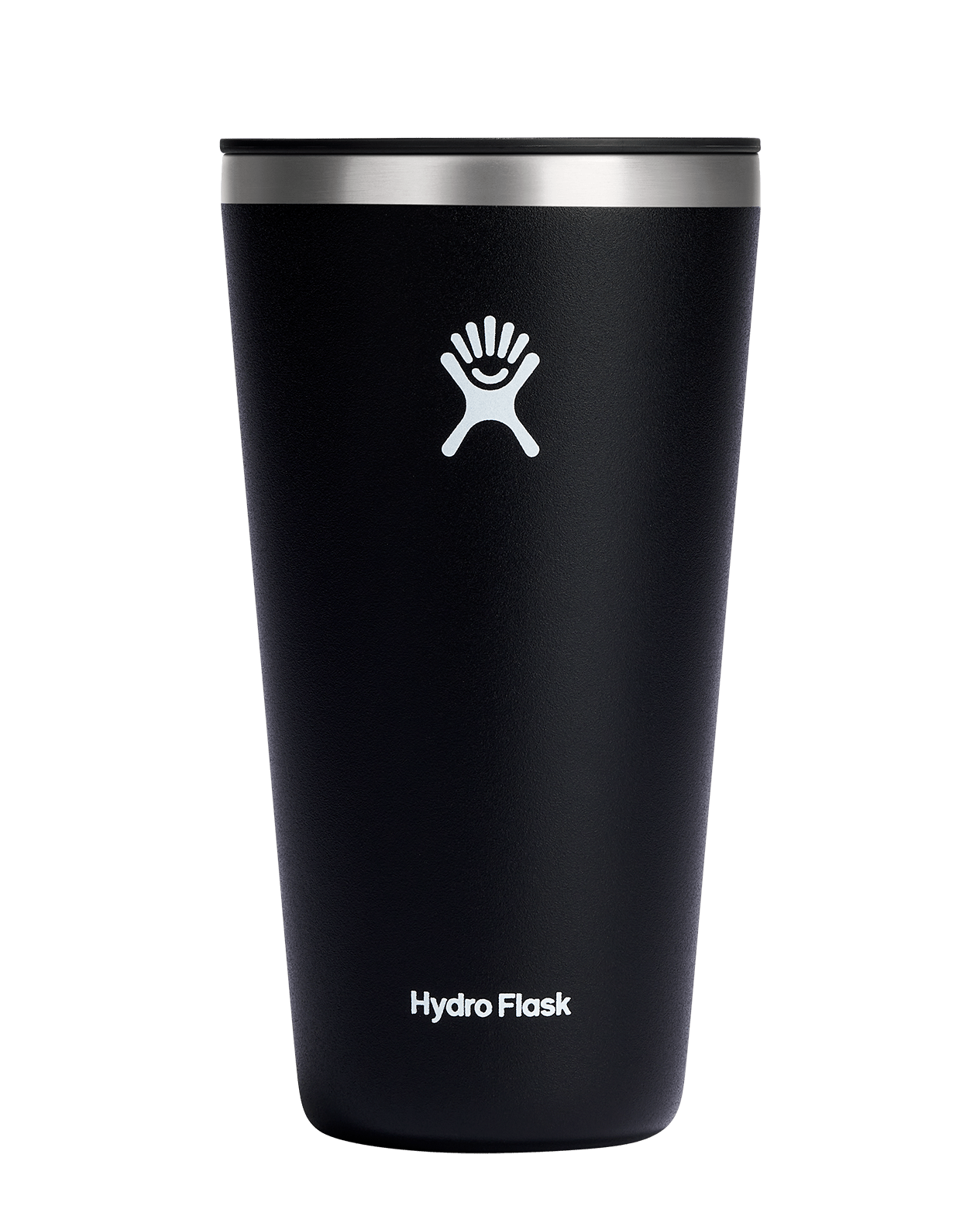 Hydro Flask All Around Insulated Tumbler in black, perfect for keeping beverages hot or cold with a sleek design.