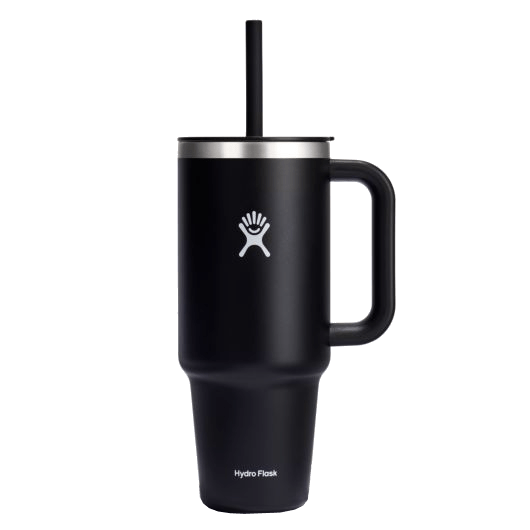 Hydro Flask All Around Travel Tumbler with flexible straw and durable handle, designed for hydration on the go.