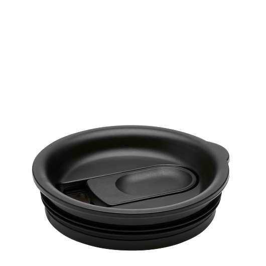 Hydro Flask black closeable press-in lid designed for easy drinking while preventing spills and maintaining temperature.