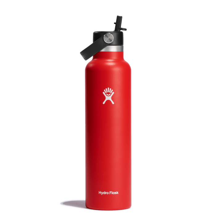 Hydro Flask Standard Mouth 24oz or 21oz Insulated Water Bottle with Flex Straw - WCUniforms