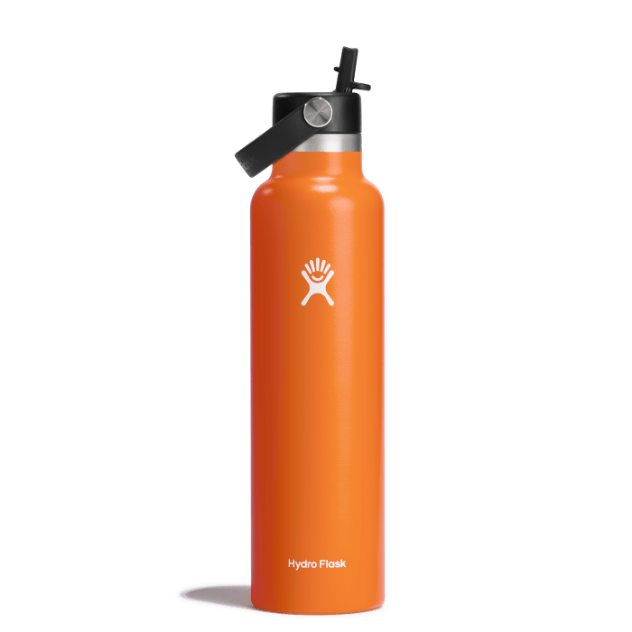 Hydro Flask Standard Mouth 24oz or 21oz Insulated Water Bottle with Flex Straw - WCUniforms