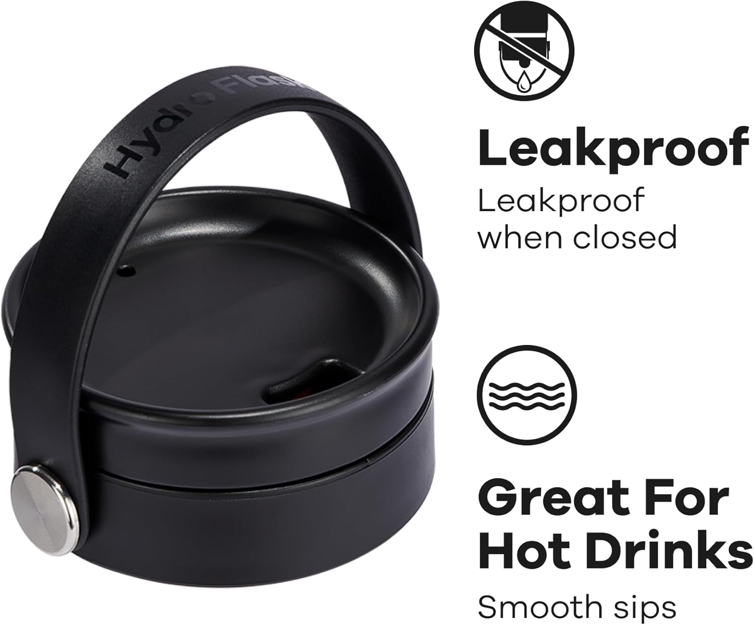 Hydro Flask Wide Mouth Flex Sip Lid - Black | CFX001 - WCUniforms