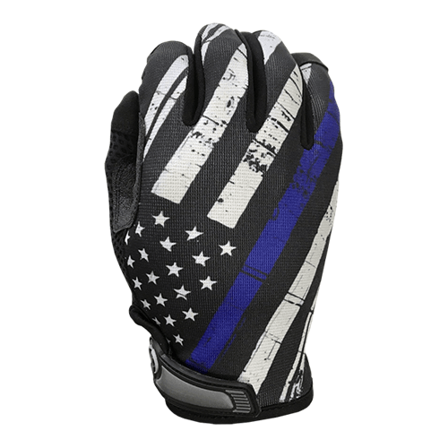 Industrious Handwear Blue Line Flag - Unlined - Full Finger Gloves - WCUniforms