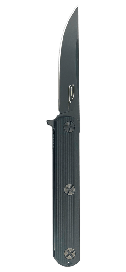 Ka-Bar EK201 Ek Folder knife with sleek design, S35VN steel blade, and black Glass Filled Nylon handle.