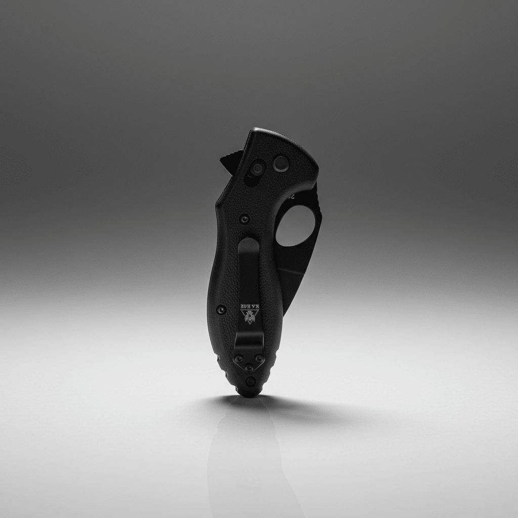 KA-BAR TDI Flipper Folder 3" AUS 8A Knife in Black | 2490 - WCUniforms