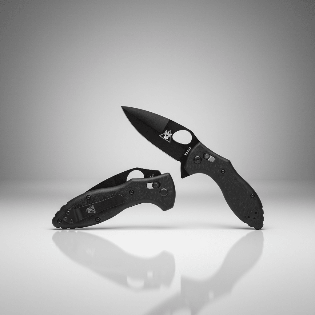 KA-BAR TDI Flipper Folder 3" AUS 8A Knife in Black | 2490 - WCUniforms