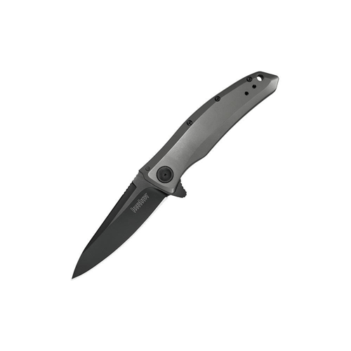 Kershaw Grid folding knife with modified drop-point blade and SpeedSafe opening system, showcasing its sleek design and functionality.