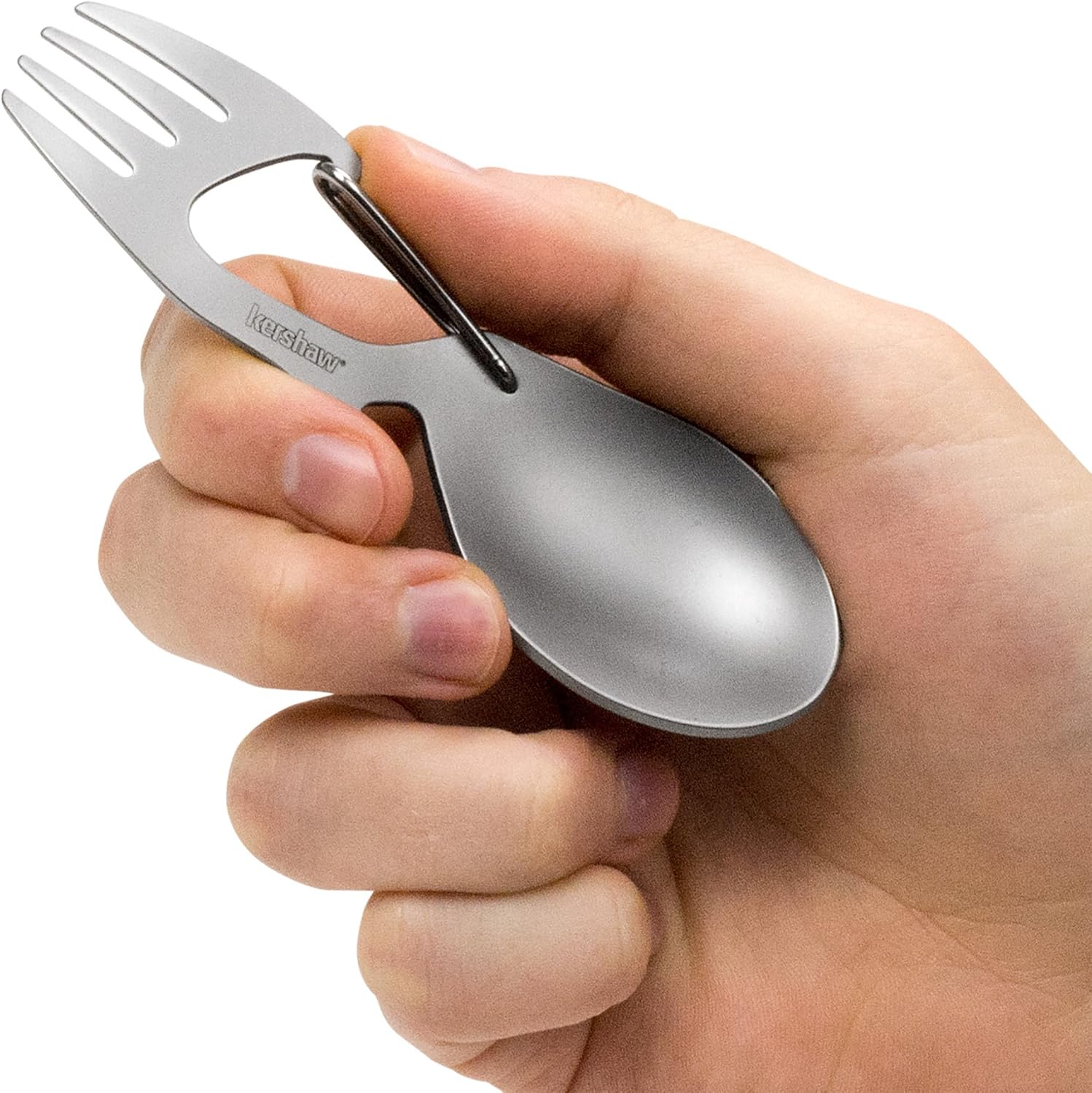 Kershaw Ration Spork (Spoon/Fork) with Carabiner and Bottle Opener 1140X - WCUniforms