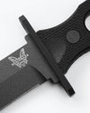Close-up of a Benchmade knife with a white background