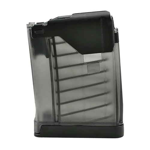 Lancer L5AWM GEN 2 10RD magazine in smoke color, featuring durable polymer and steel feed lips for reliability.