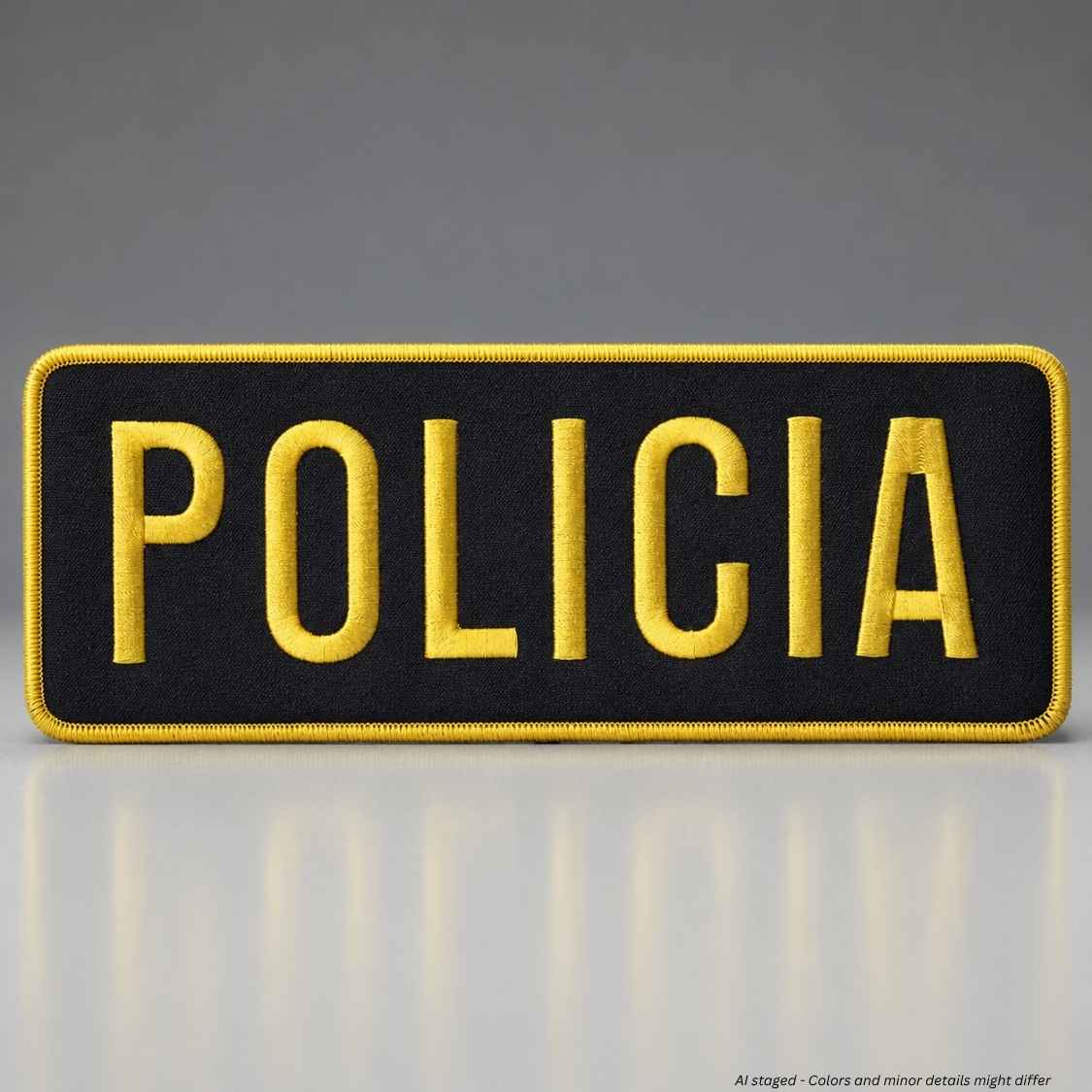 Large Embroidered Uniform Emblems 4 in. x 11 in. - WCUniforms