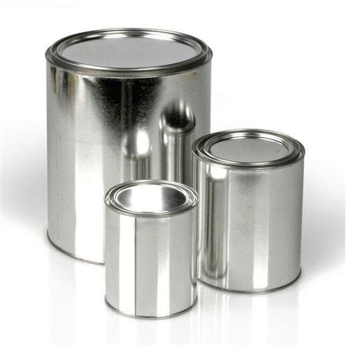 Three unlined metal cans for evidence collection, ideal for forensic analysis without contamination.