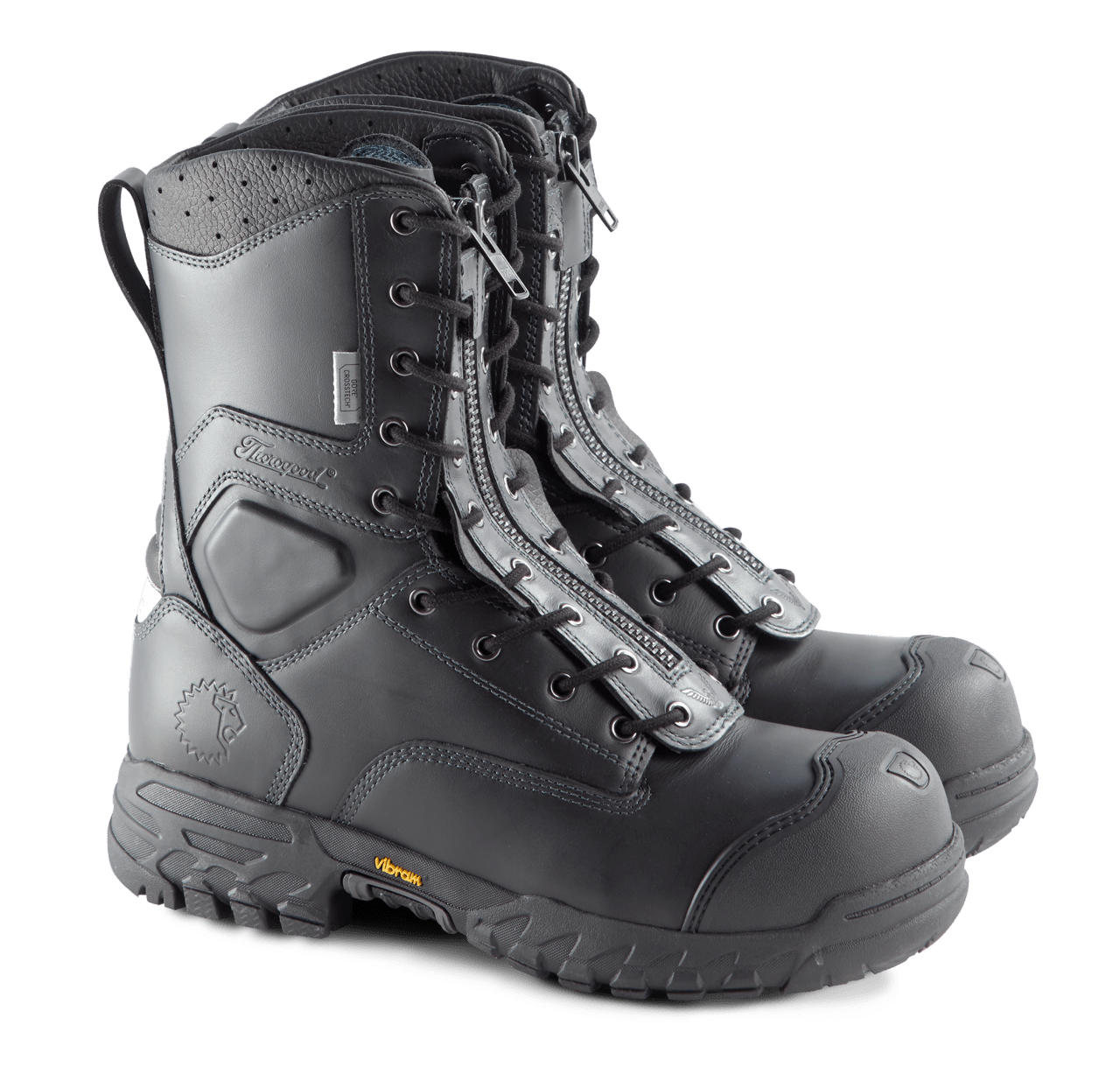 Lion Essentials Station 1 - 9"" Women's Lace - Up/Zip EMS/Wildland Leather Boot 504 - 6379 - 10 - WCUniforms