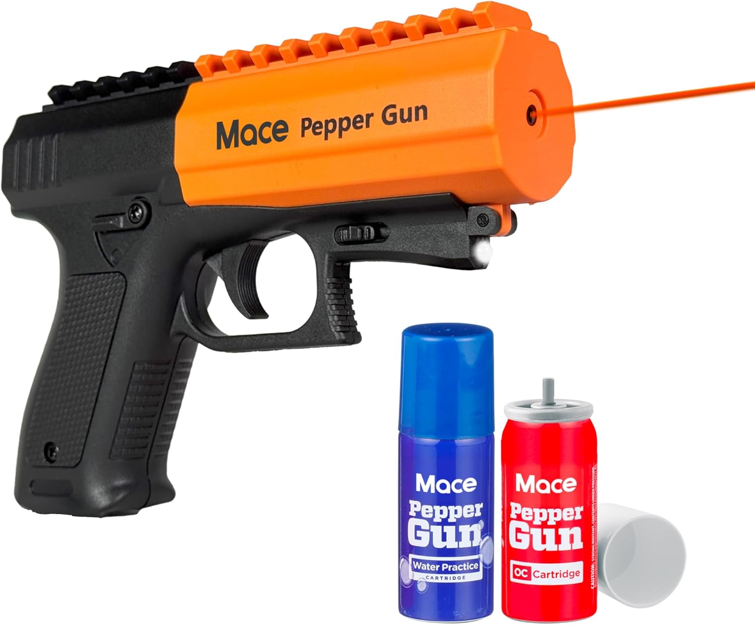 MACE Pepper Gun 2.0 10% OC Spray 80586 - Long-Range, LED Light - WCUniforms