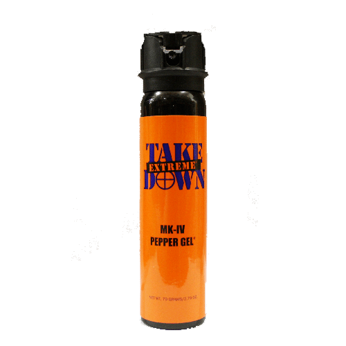MACE TakeDown Extreme Pepper Gel spray for personal safety, featuring a sticky gel formula for effective indoor use.