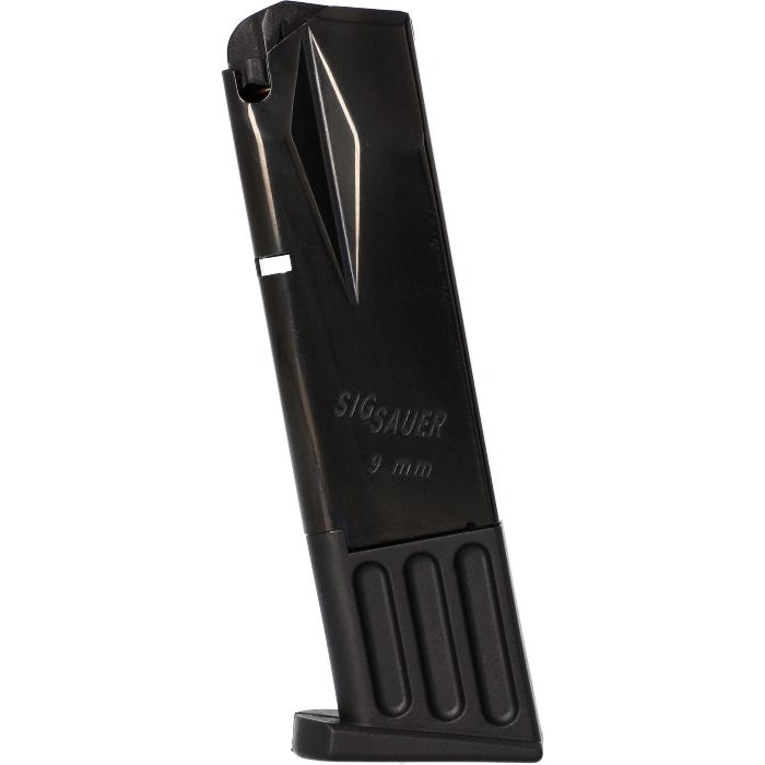 Black SIG SAUER gun magazine on a white background