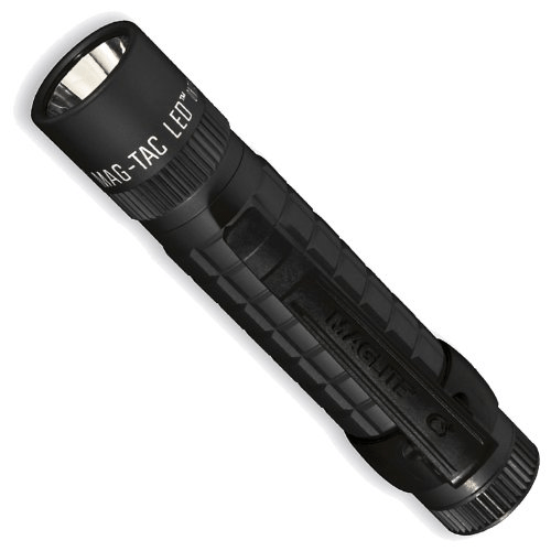 Maglite Mag-Tac Tactical LED Flashlight with detachable pocket clip and multiple lighting modes for versatile use.
