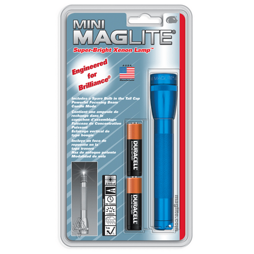 Maglite Mini Mag 2 AA Xenon Flashlight M2A, USA Made, IPX4 - WCUniforms