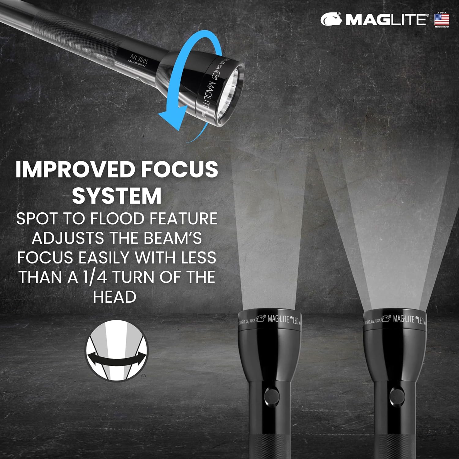 Maglite ML300L LED 4D - CELL Flashlight - WCUniforms