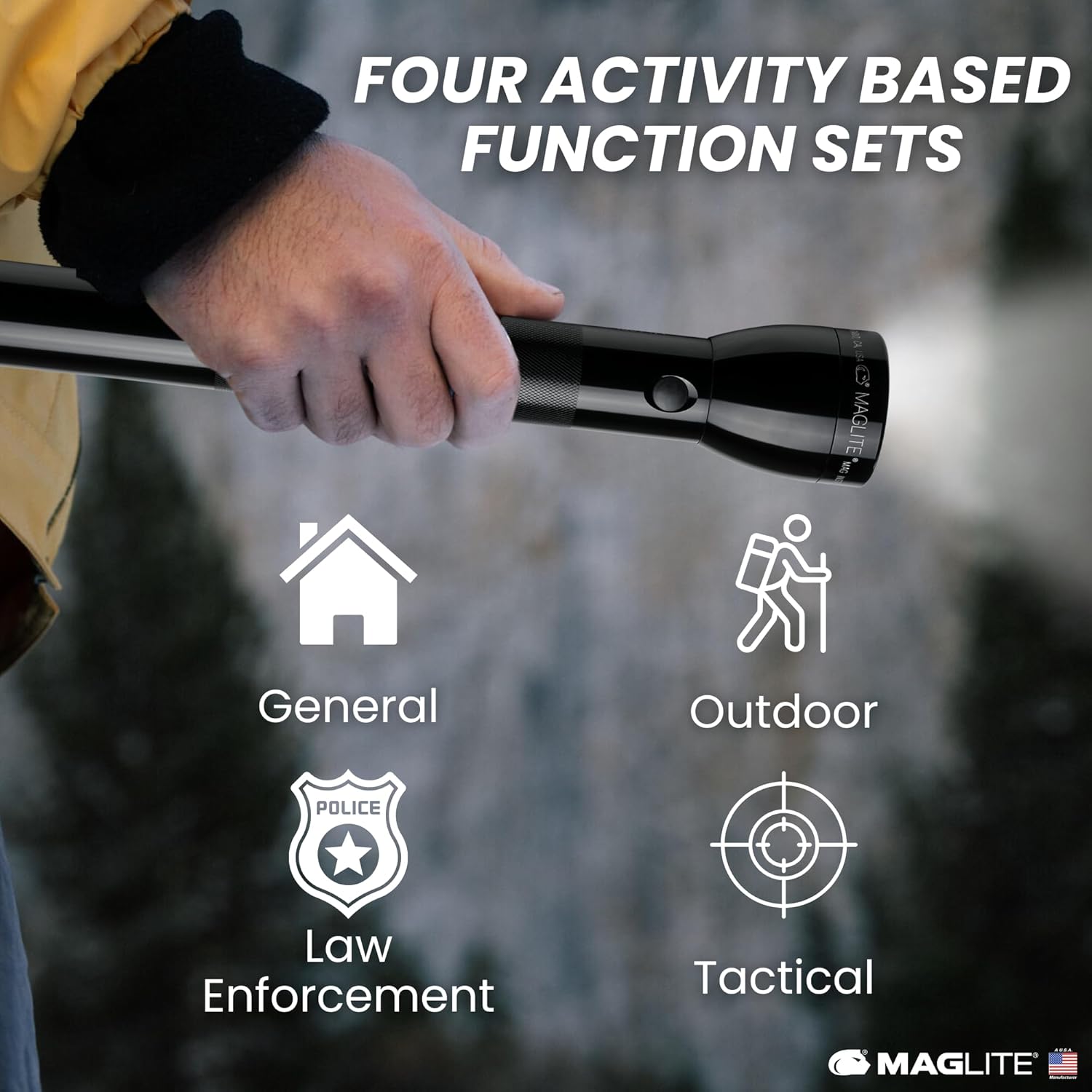 Maglite ML300L LED 4D - CELL Flashlight - WCUniforms