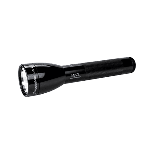Black Maglite ML50L 2 C-Cell LED Flashlight model ML50L in assorted colors