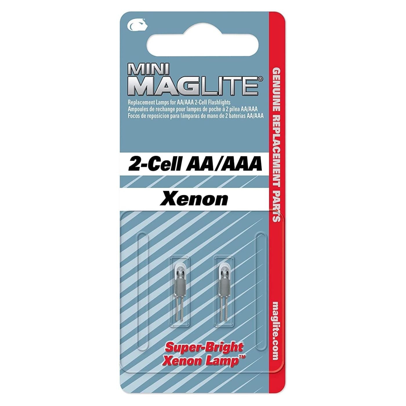 Maglite Replacement Xenon Lamp-Bulb for Mini Maglite 2-CELL AA/AAA Flashlight LM2A001 - WCUniforms