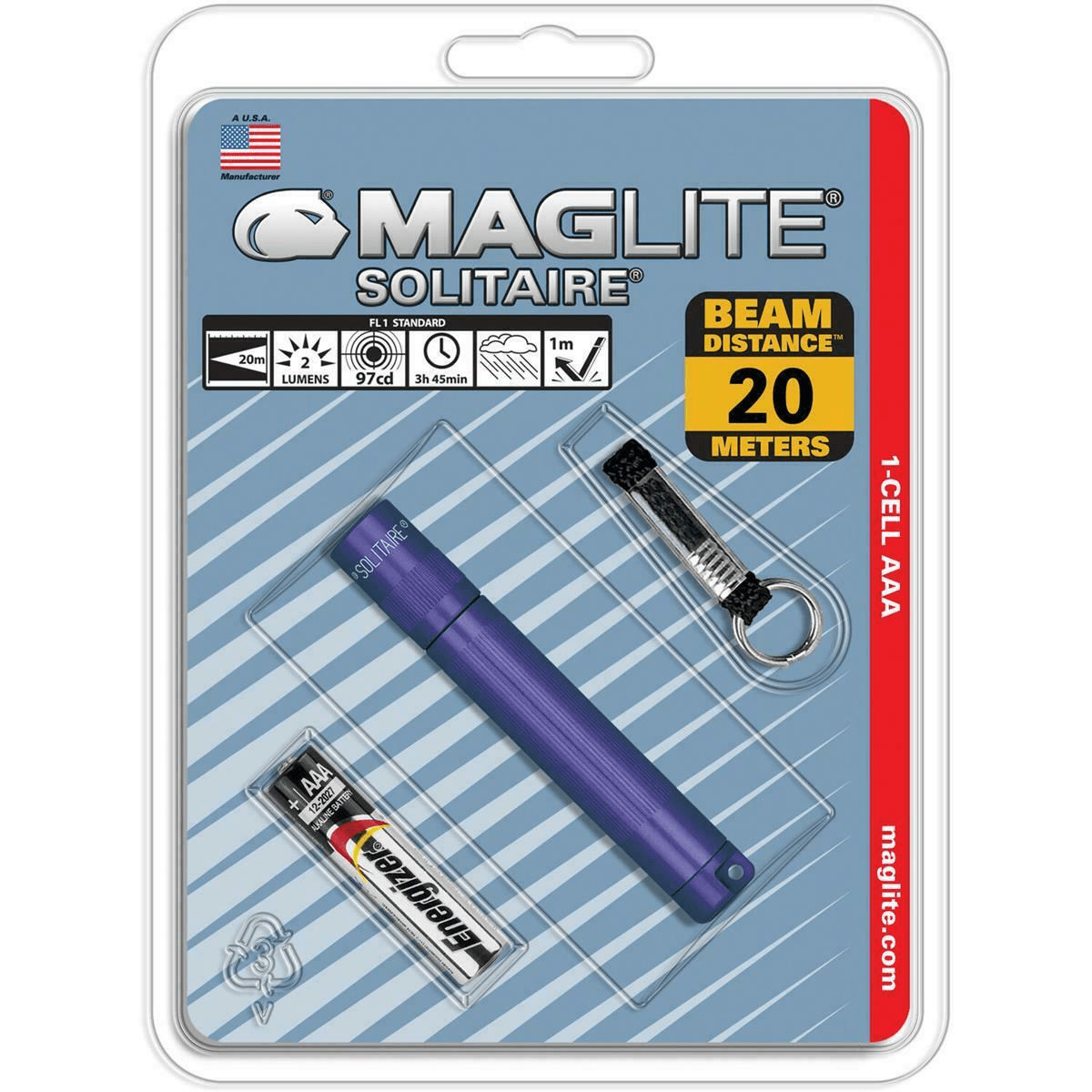 Maglite Solitaire AAA Flashlight - Hang Pack - WCUniforms