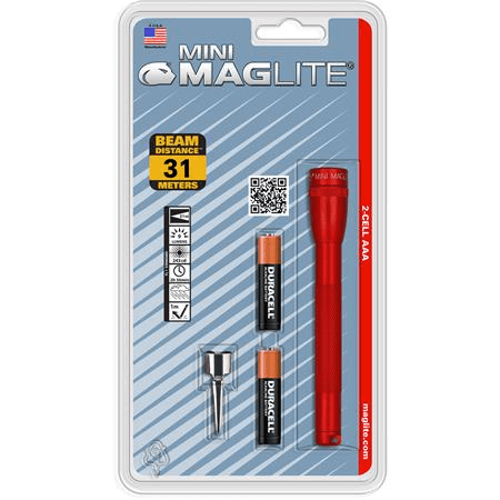 Maglite SP22 Mini Maglite 2 AAA-Cell Flashlight w/ Pocket Clip M3A012 - WCUniforms