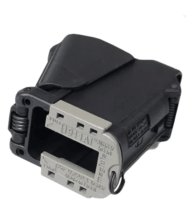 Maglula 1911AI aligner insert attached to UpLULA loader base