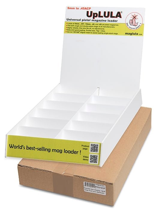 Maglula Counter-top display tray for holding 12 x UpLULA loaders PDQ12UP - WCUniforms