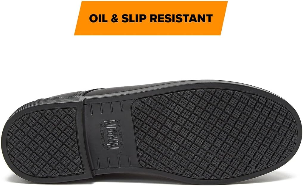 Magnum Active Duty Oxford black rubber outsole with ASTM F2913 tested oil and slip resistant tread