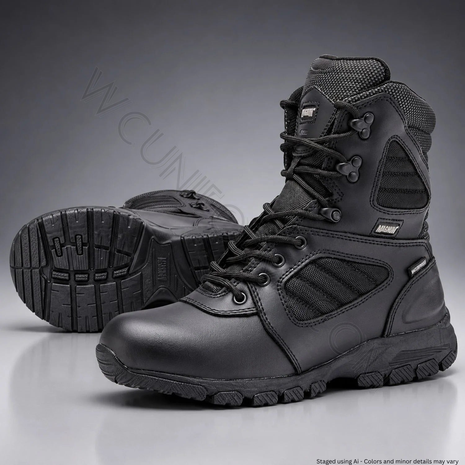 Watermarked - Magnum Boots Mag Lynx 8" Waterproof Tactical Police Boots CM85005M