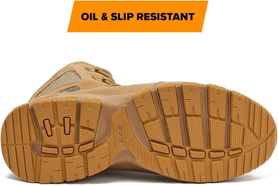Magnum Storm 8" Waterproof Desert Military Tactical Side-Zip Boots (Desert Tan) Sole
