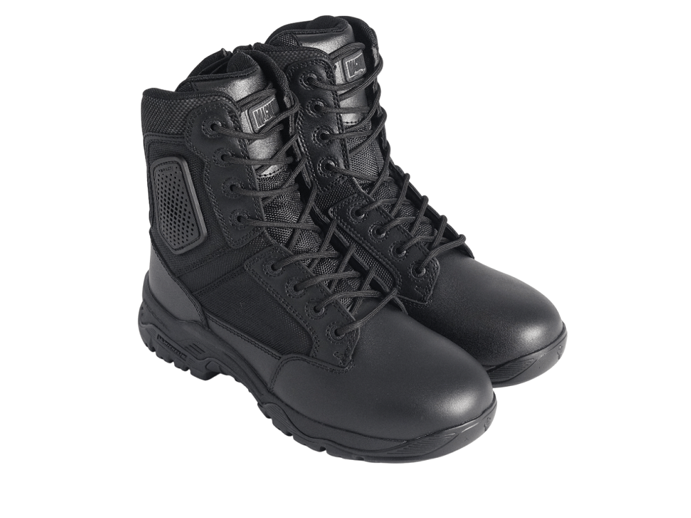 Magnum Boots Strike Force 8" Side - Zip Tactical Duty Boots | 30008SZBK - WCUniforms