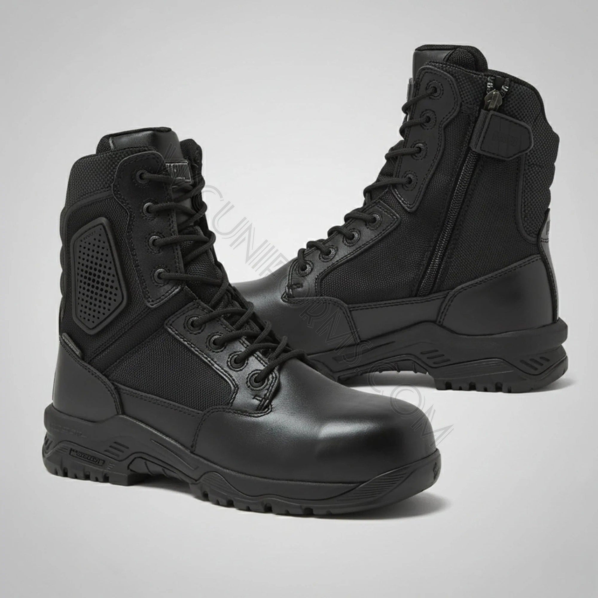 Watermarked - Magnum Boots Strike Force 8" Side-Zip Waterproof Composite Toe 30008SZWPCT (black)
