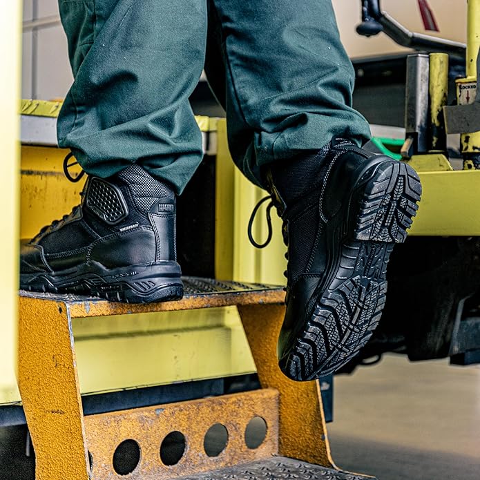 Magnum Strike Force waterproof boot black, certification or feature badge