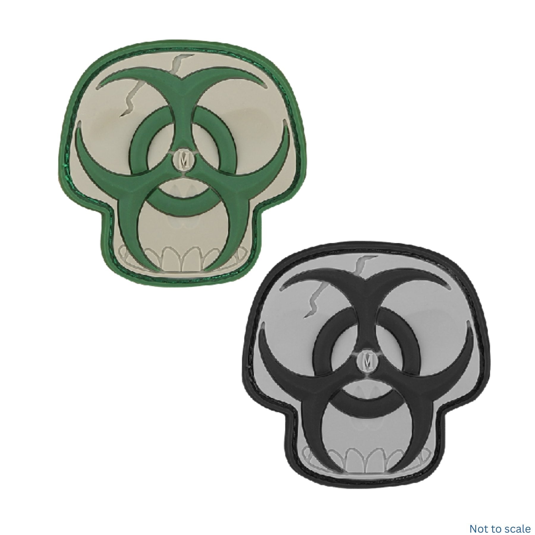 Maxpedition Biohazard Skull Morale Patch 2" x 2" BZSK - WCUniforms